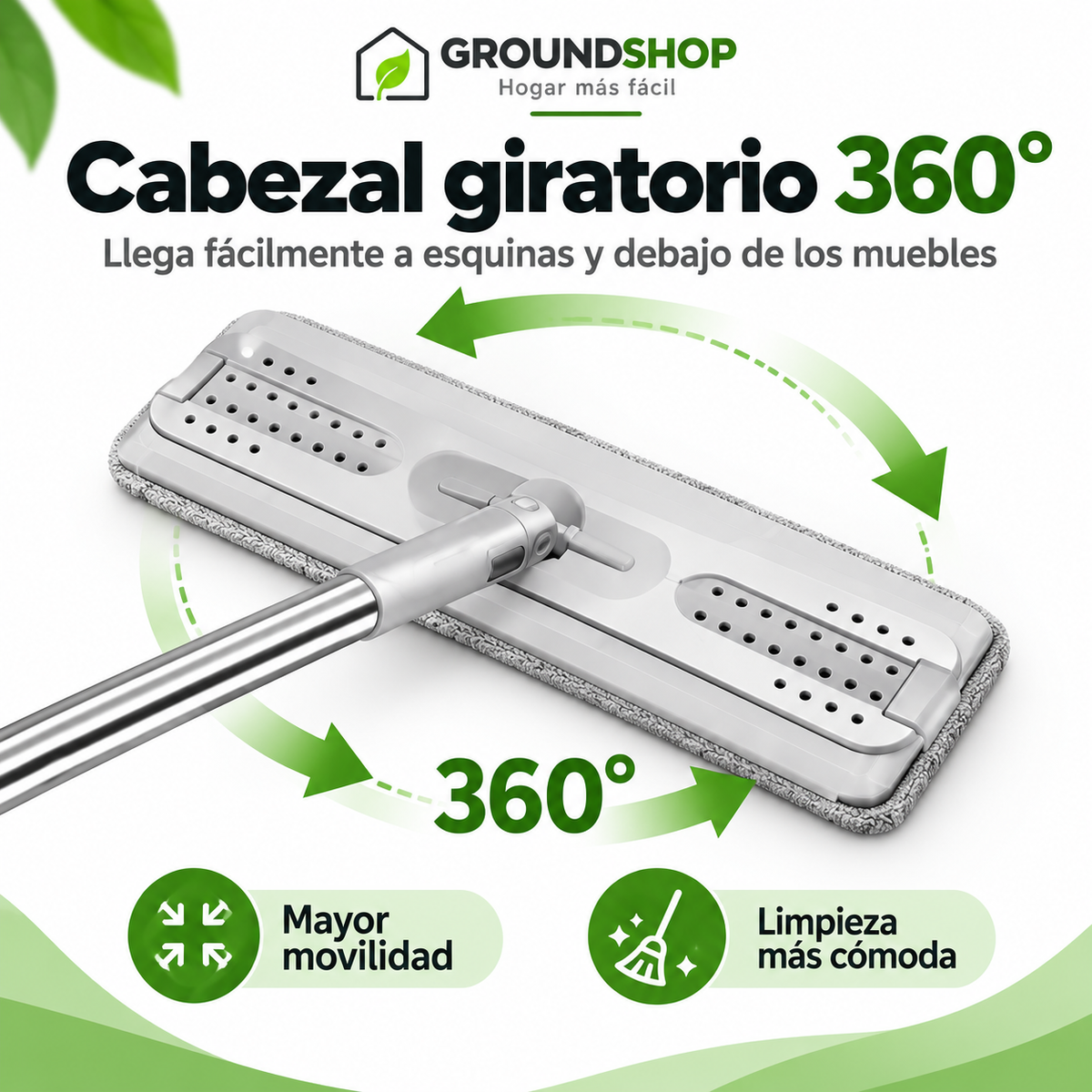 Mopa Giratoria 360° con Balde Autoescurrible - imagen 5