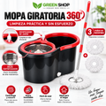 Mopa Giratoria 360° con Balde de Cesta Inoxidable - imagen 1