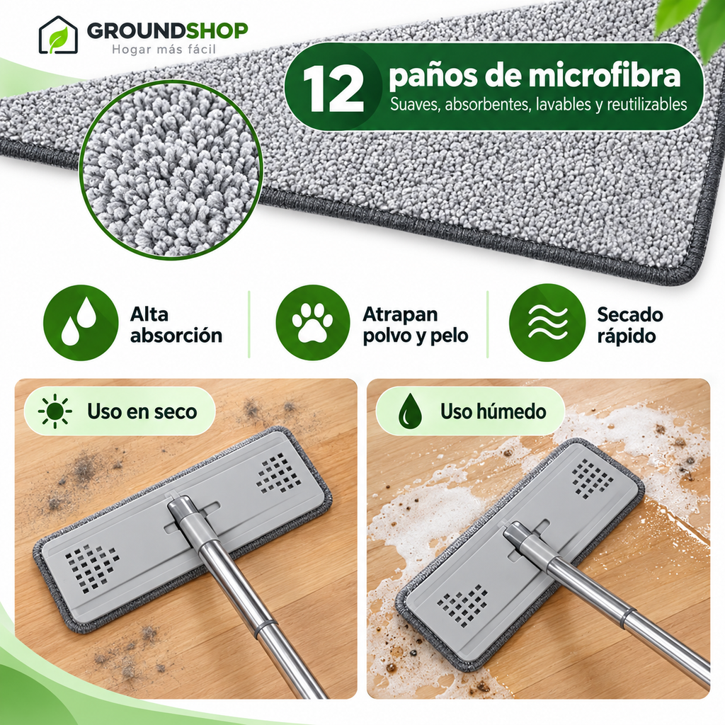 Mopa Giratoria 360° con Balde Autoescurrible - imagen 7