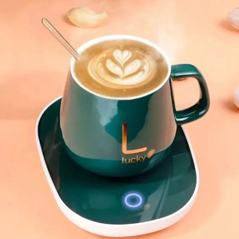 Taza autocalentable - cuchara integrada