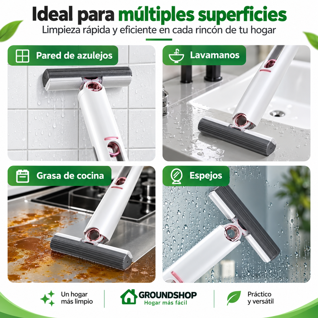 Mini Mopa Plegable con Exprimidor Incorporado - imagen 2