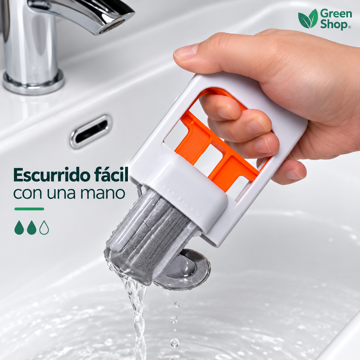 Mini Mopa Retráctil para Cocina, Baño y Auto - imagen 8