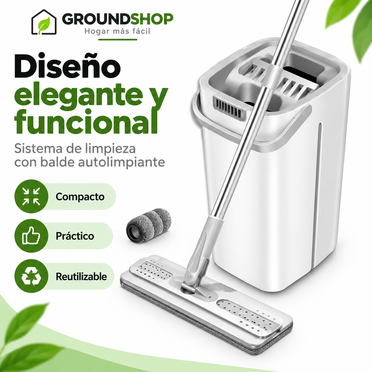 Mopa Giratoria 360° con Balde Autoescurrible - imagen 8